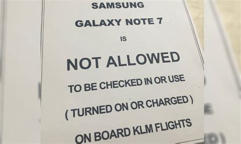 Samsung Galaxy Note 7 Banned By Airlines Including Emirates And Pia