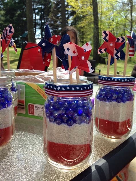 Patriotic centerpieces Patriotic Table Decorations, Patriotic Lanterns