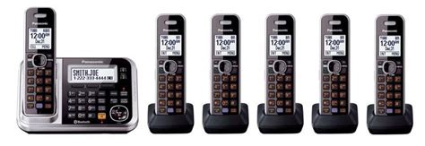 Panasonic Dect 60 Kx Tg7875s Link To Cell Bluetooth 6 Cordless Phones