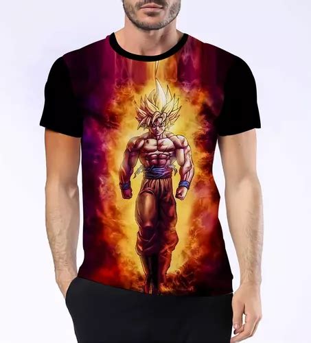 Camisa Camiseta Personalizada Goku Super Saiyajin Instinto