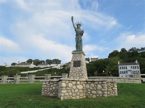 lady liberty on mackinac island photograph by keith stokes