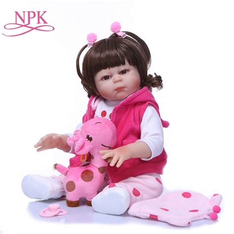 NPK Real 48CM Full Body SIlicone Girl Reborn Babies Doll Lifelike