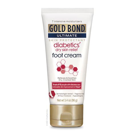 Gold Bond Diabetics Dry Skin Relief Foot Cream 34 Oz