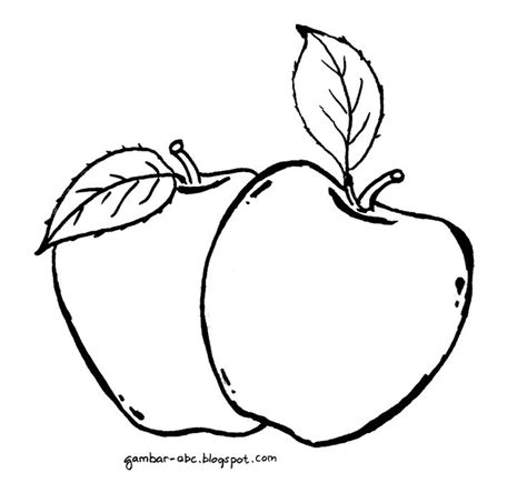 hasil gambar  contoh mewarnai buah apel buku