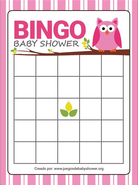 Juegos para baby shower para imprimir. Bingo para Baby Shower | Juegos de Baby Shower