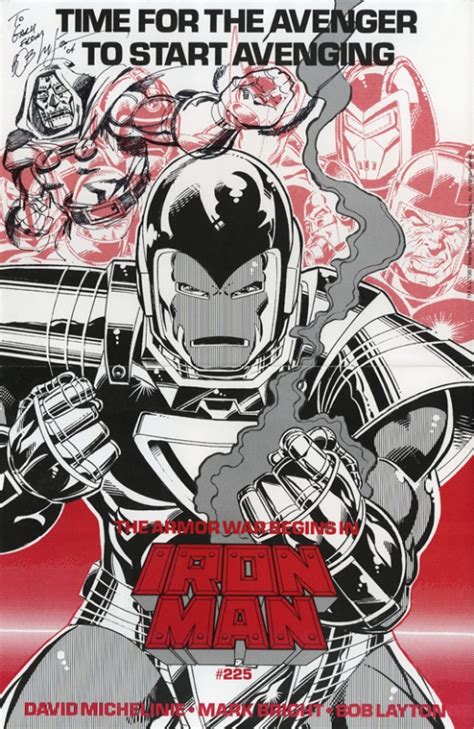 Dr Doom Sketch On Armor War Promo Poster Bob Layton In Gary Ss