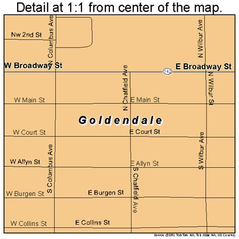 Goldendale Washington Street Map 5327435