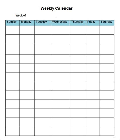 5 Week Calendar Template Pdf Seven Things You Most Likely