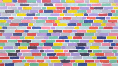 Download Wallpaper 3840x2160 Wall Brick Colorful Texture 4k Uhd 169