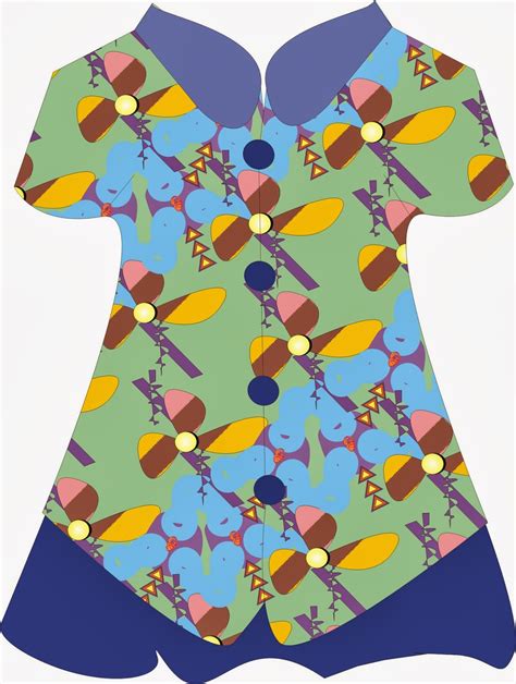 Kumpulan Desain Baju Batik Corel Draw 1001desainer