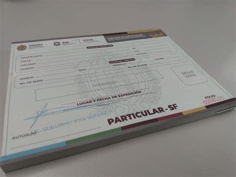 El costo varía dependiendo de la situación del vehículo. Expiden permisos para circular sin placas - MEGANOTICIAS