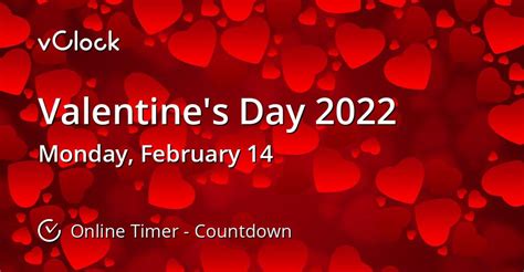 When Is Valentines Day 2022 Countdown Timer Online Vclock