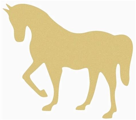 Horse Unfinished Cutout, Wooden Shape, Paintable Wooden MDF DIY Craft ...