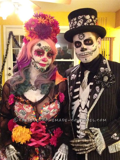Amazing Day Of The Dead Couple Costume Halloween Costume Contest