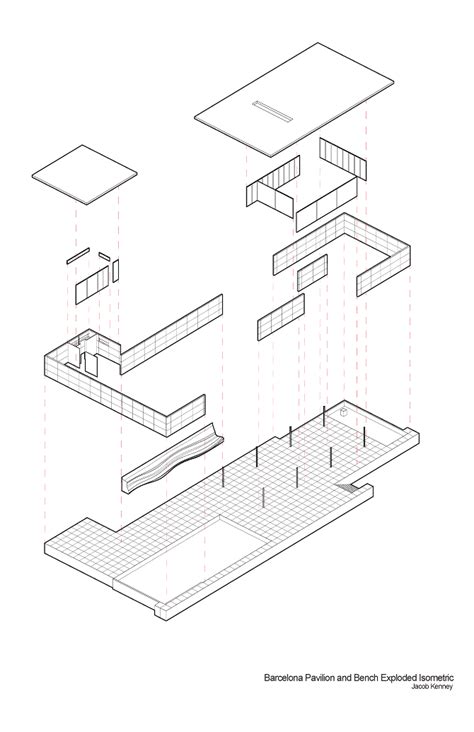 3d model based on the original dimensions of a real building. Parametric Bench for Barcelona Pavilion - Jacob Kenney ...