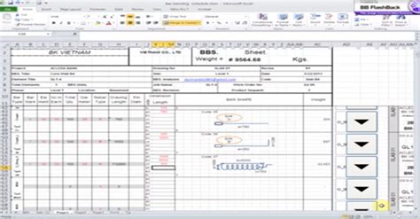 Bar Bending Schedule Calculation Bar Bending Schedule Xls