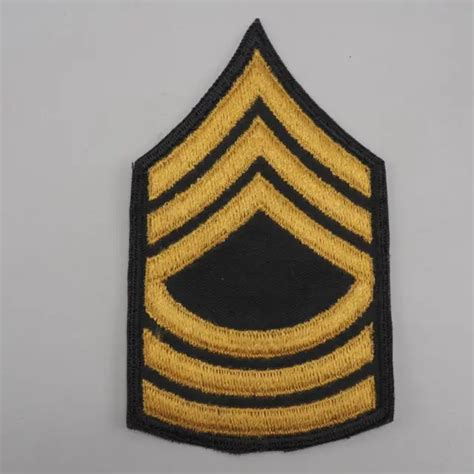 Korean War Us Army Master Sergeant Rank Insignia Shoulder Patch