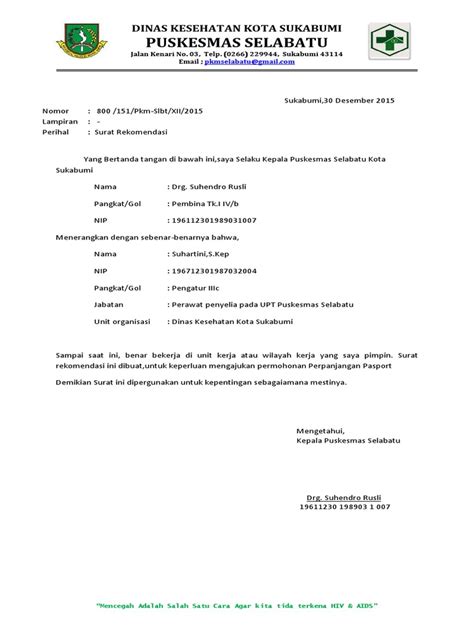 Kop Surat Puskesmas Pdf