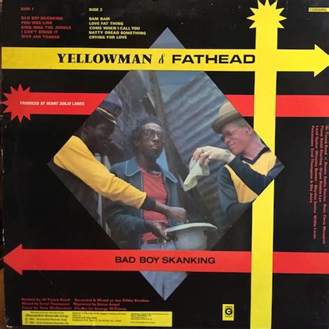 Yellowman And Fathead Bad Boy Skanking グリーロレコード