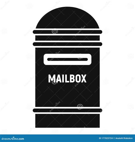 Letter Mailbox Icon Simple Style Stock Vector Illustration Of