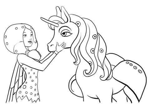 Ausmalbilder mia and me onchao