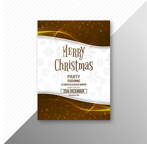 Merry Christmas Celebration Card Brochure Template 270409 Vector Art At