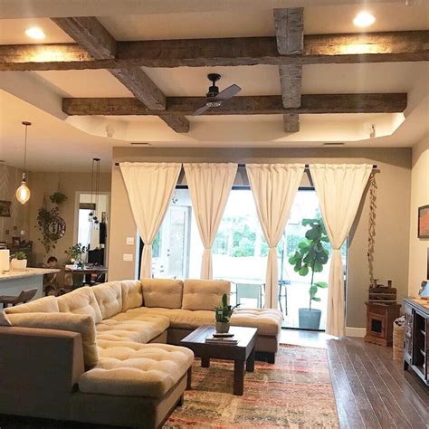 Exposed Wood Beams Made To Order Etsy Beams Living Room Ceiling