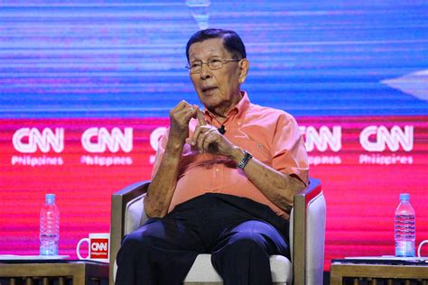 Despite additional restrictions and stricter quarantine measures in metro manila and nearby provinces, an octa research by cnn philippines staff. Enrile: I decided to run to help debate pressing issues ...