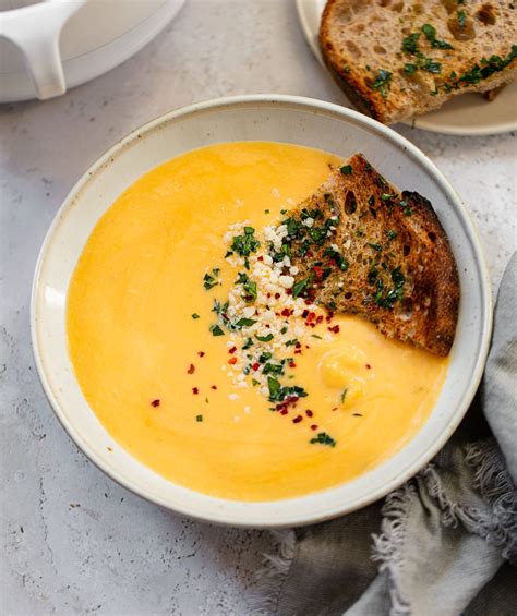 Roasted Butternut Squash Soup with Apple and Parmesan ...