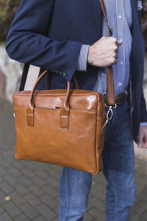 Personalized Light Brown Leather Office Bag For Men Office Etsy Leather Office Bags Office