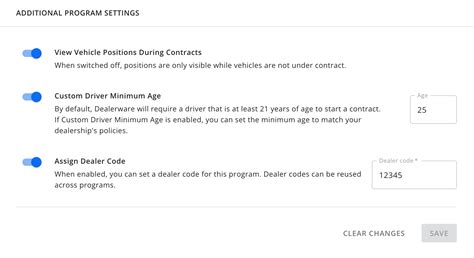Manage Programs – Dealerware