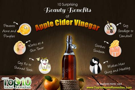 10 Surprising Beauty Benefits Of Apple Cider Vinegar Top 10 Home Remedies