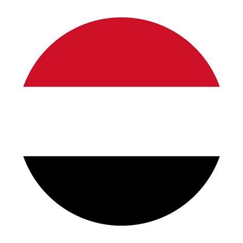 Free Yemen Flat Rounded Flag Icon With Transparent Background 16328955