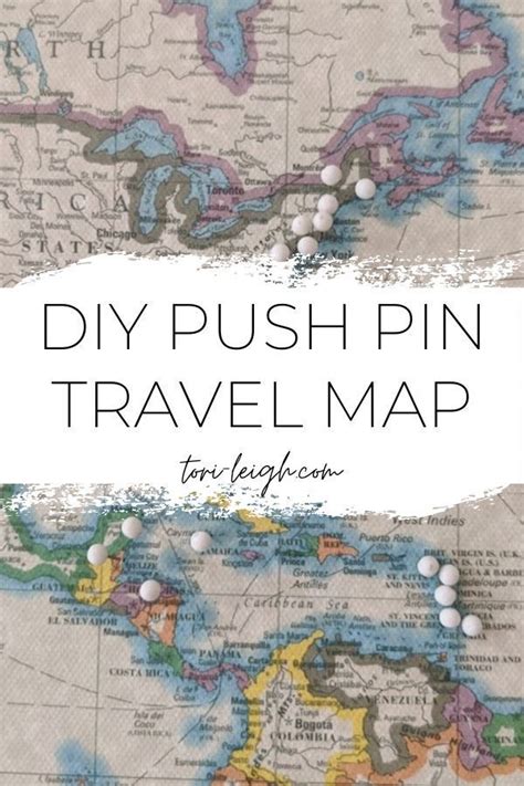 Diy Push Pin Travel Map For Under 100 Pushpin Travel Map Push Pin