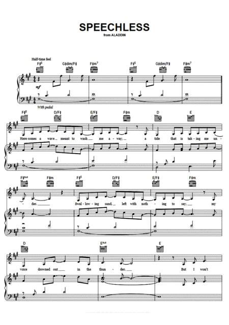 Speechless Piano Solo Sheet Music Pdf Download