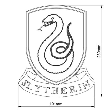 3mf Datei Slytherin Wappen Mmu Harry Potter・design Zum Herunterladen