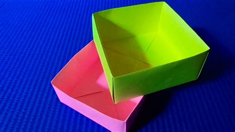 Origami Box Easy Version Youtube