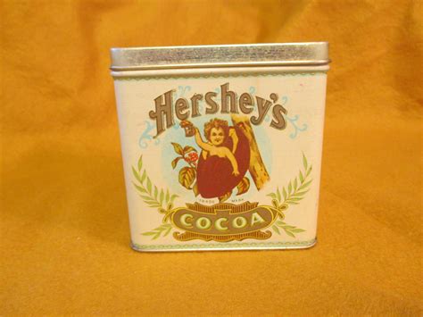 Vintage Hershey S Cocoa Reproduction Collectible Tin Etsy