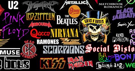 Rock Band Logos Ographykery