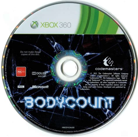 Bodycount Cover Or Packaging Material Mobygames