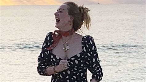 Adele celebrated her 32nd birthday yesterday, and the singer did something she rarely does: Adele Shows a Lot of Leg on the Beach in Figure-Hugging ...