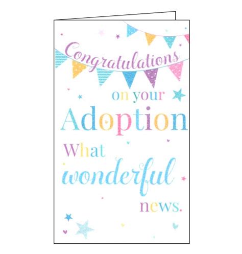Congratulations On Your Adoption Card Nickery Nook