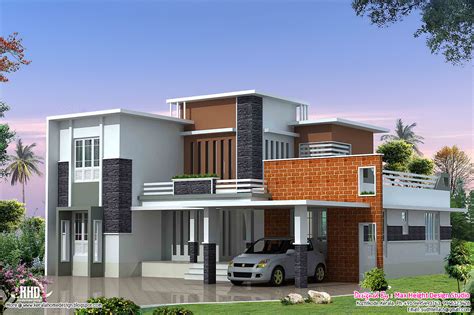2400 Sqfeet Modern Contemporary Villa Kerala Home