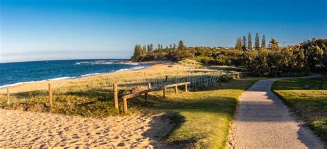 Sunset View Of Shelly Beach At Caloundra Sunshine Coast Queensland