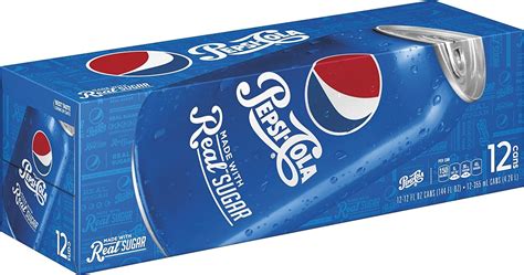 Pepsi Made With Real Sugar Cans 12 Count 12 Fl Oz Each Wf Shopping