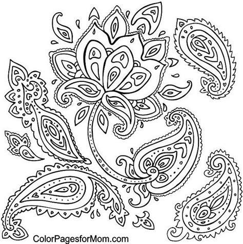 My adult coloring pages include flowers, animals and geometrics. Adult Coloring Pages Paisley - Coloring Home