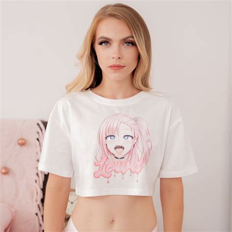 ahegao face crop top sexy cosplay manga clothing gamer girl etsy finland