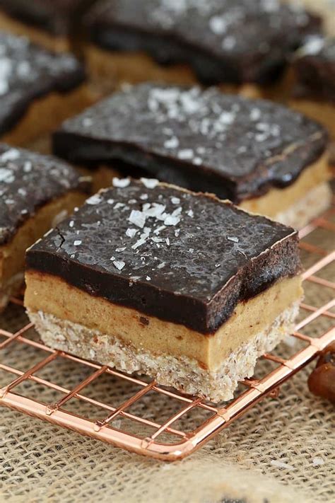 Healthy And Raw Salted Caramel Slice Bake Play Smile