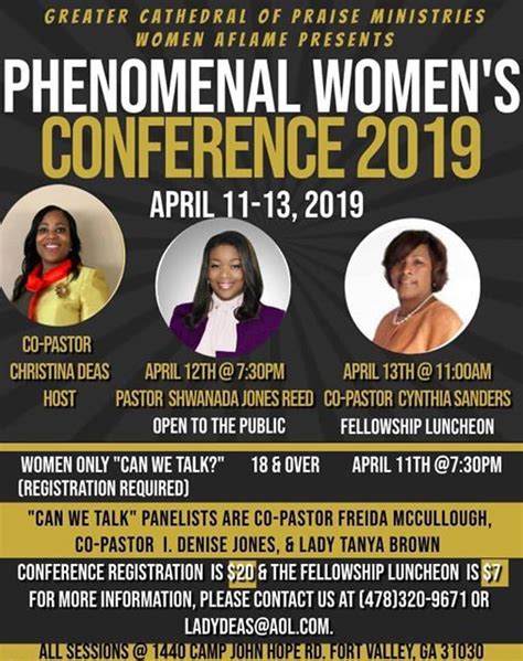 Phenomenal Womens Conference 2019 At Greater Cathedral Of Praise Fort Valley