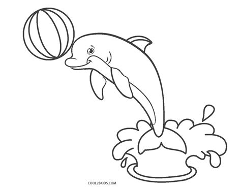 Baru 19 Dibujo Delfin Para Colorear
